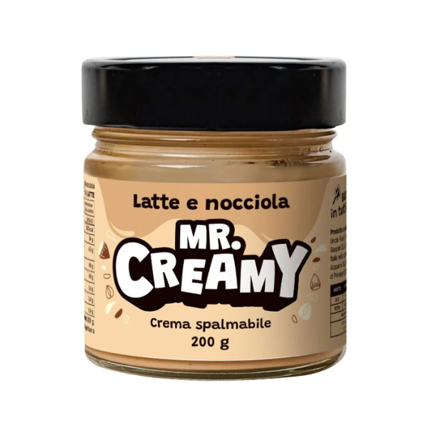 Mr. Creamy Latte e Nocciola, crema spalmabile al latte e nocciola da 200g (confezioni da 3)