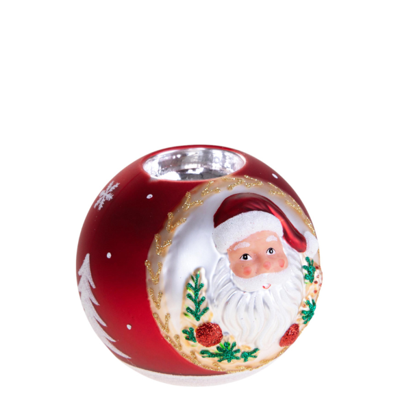 Candela Tealight con Babbo Natale