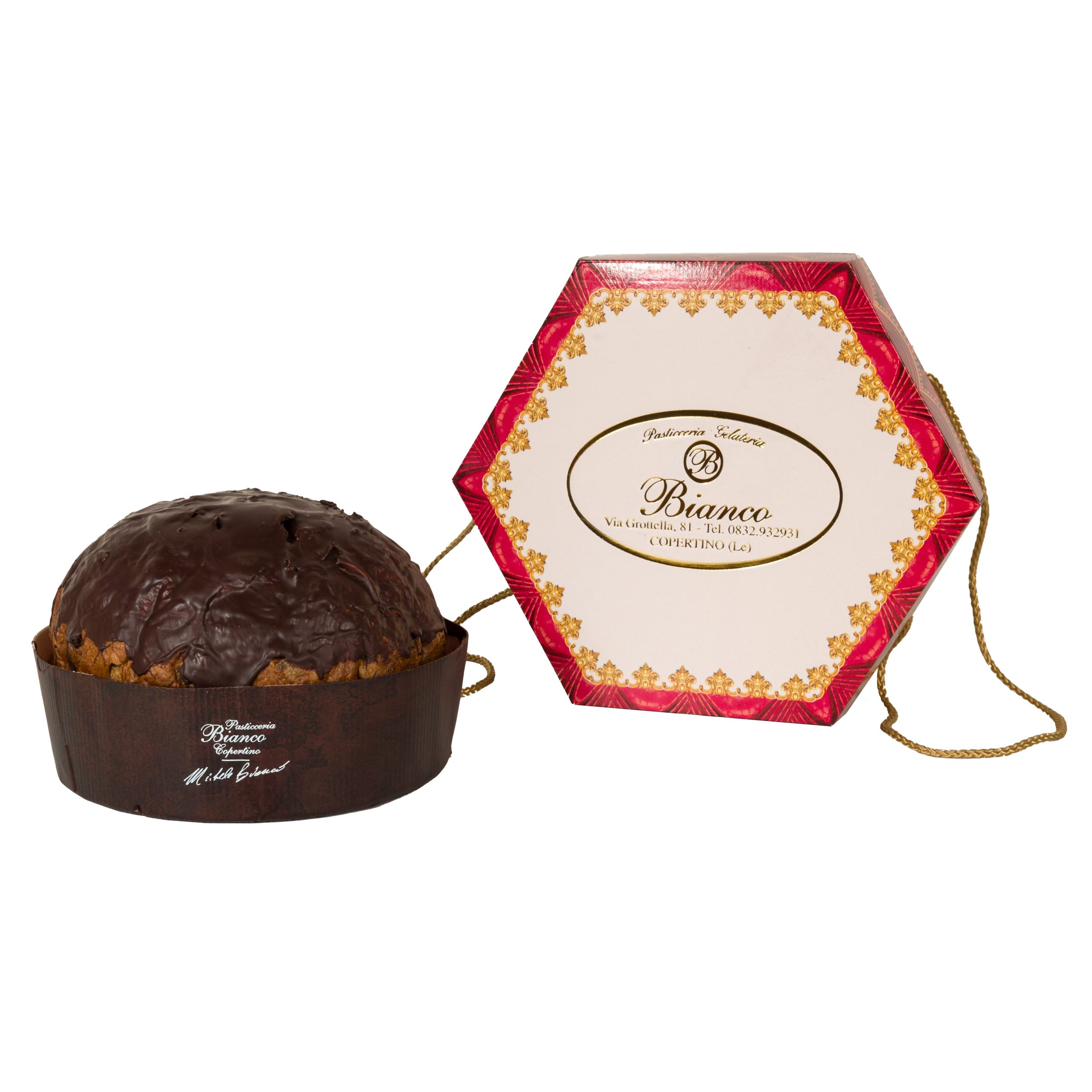 Panettone al cioccolato 70% BTB con gocce di cioccolato - Image 2